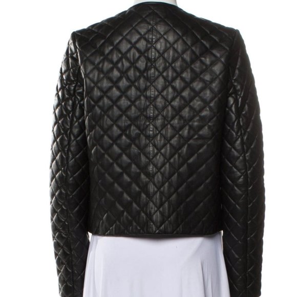 MAJE Lamb Leather Evening Jacket - Picture 2 of 2